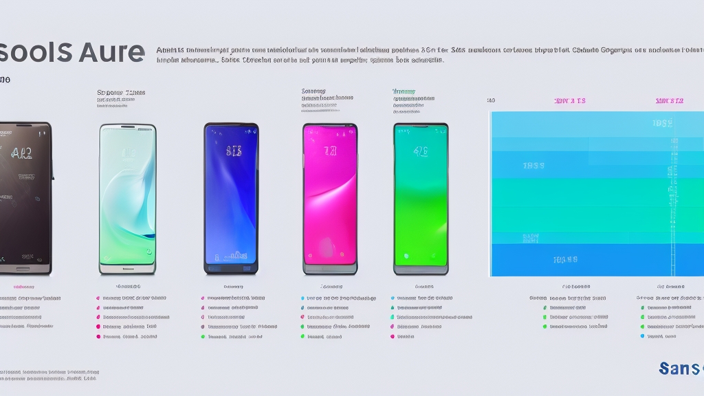 Samsung Galaxy szériák frissítési idővonalas infografika különböző modellek Android támogatási időszakaival színes sávokkal